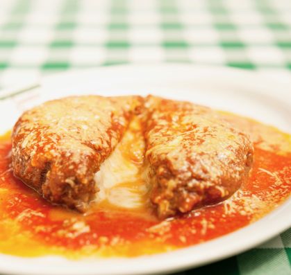 Polpettone à parmegiana do Jardim de Napoli