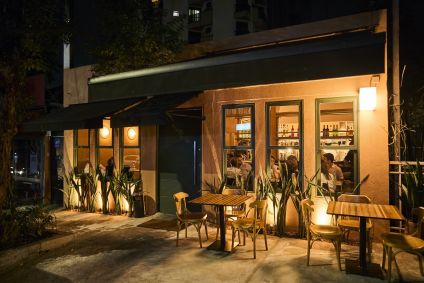 Fachada do Clandestina, na Vila Madalena