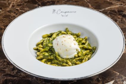 Trofie al pesto e burrata