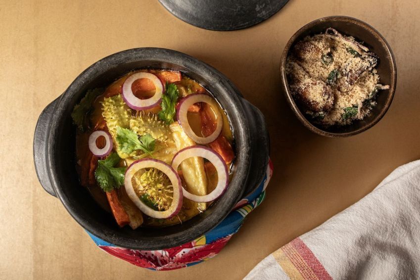 Moqueca vegetariana do Abaru • Divulgação