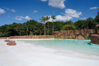 Piscina de ondas do Bourbon Resort Atibaia